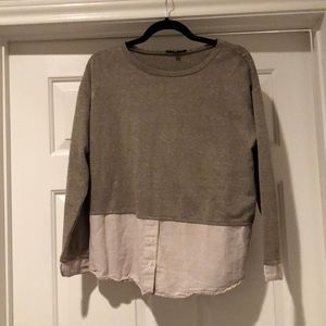 Long sleeve layered top